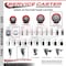 Service Caster 5'' Red Poly Wheel Swivel Bolt Hole Caster Set with 2 Posi Lock Brakes, 4PK SCC-BH20S514-PPUB-RED-PLB-2-S-2 - alternate 3